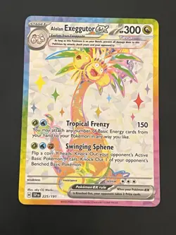 Alolan Exeggutor ex 225/191 Surging Sparks Ultra Rare Full Art Pokemon TCG NM/M - Image 3