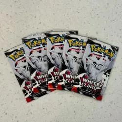 Pokemon TCG S&V White Flare 5 Booster Packs Factory Sealed NEW - FREE SHIPPING - Image 1