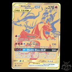 Reshiram & Charizard GX #SM247 Sun & Moon Promo NM/Near Mint Pokemon 2021 - Image 1