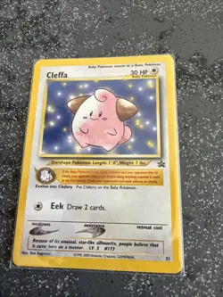 Cleffa WOTC Black Star Promo #31 Pokemon League 2001 Pokemon TCG - Image 1