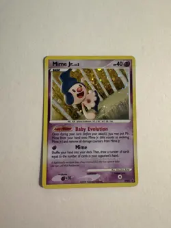 Pokemon Mime Jr. DP22 Diamond & Pearl Holo Black Star Promo LP - SWIRL - Image 1