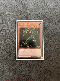 YUGIOH THUNDER DRAGON ULTRA RARE NM 1ST LCKC-EN067 - Image 1