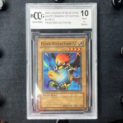 YUGIOH LEGEND BLUE EYES 1ST LOB-021 FIEND REFLECTION 2 PSA 10 GEM MINT #53216977 - Image 1