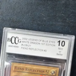 YUGIOH LEGEND BLUE EYES 1ST LOB-021 FIEND REFLECTION 2 PSA 10 GEM MINT #53216977 - Image 3
