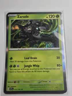 Zarude - Holo Rare - Surging Sparks 011/191 Pokemon TCG Card NM - Image 1