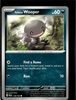 Pokemon Paldean Wooper 128/193 Paldea Evolved Non Holo Common 5 Card Lot LP - Image 1
