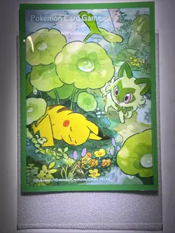 Japanese Pokemon Center Individual Card Sleeve Pikachu & Sprigatito X1 (J5) - Image 2