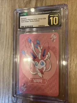 Pokemon Sylveon Point Salad Korean Playing Card Eevee Edition CGC 10 - Image 1