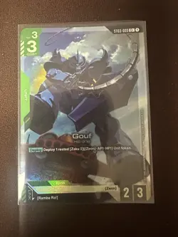 Gundam Card Game Tcg Bandai Gouf St03-009 Alt Art C + - Image 1