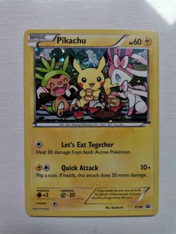 *SWIFL* HOLO Pikachu XY95 Black Star Promo HYPER RARE! TCG Card NM Large Swirl - Image 2