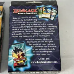 2003 Beyblade Trading Card Game Collision Starter Deck #1 And 2 Cards 5 Foil New - Image 4