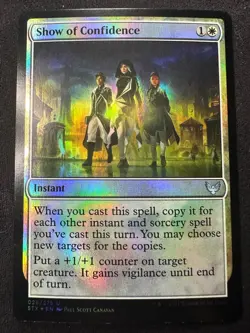 MTG Show of Confidence FOIL Strixhaven School of Mages NM - Image 1