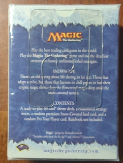 MTG Magic Snowscape Theme Deck Coldsnap Factory Sealed New - Image 2