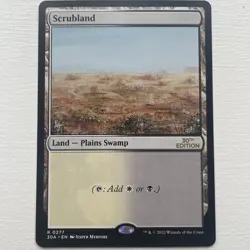 Mtg Magic 30th Anniversary Edition Scrubland dual land Near Mint - Image 1