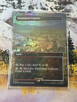 MTG Assassin's Creed Sunbaked Canyon x1 Foil Borderless Rare Land NM/M - Image 3