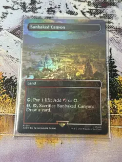 MTG Assassin's Creed Sunbaked Canyon x1 Foil Borderless Rare Land NM/M - Image 4