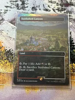 MTG Assassin's Creed Sunbaked Canyon x1 Foil Borderless Rare Land NM/M - Image 5