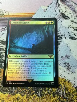 Magic The Gathering MTG DOORS OF DURIN FOIL Lord of the Rings NM - Image 2
