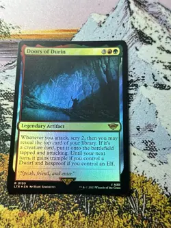 Magic The Gathering MTG DOORS OF DURIN FOIL Lord of the Rings NM - Image 3