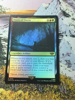 Magic The Gathering MTG DOORS OF DURIN FOIL Lord of the Rings NM - Image 4