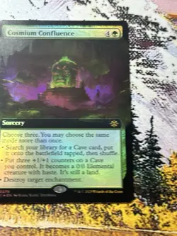 Cosmium Confluence (Extended Art) Foil The Lost Caverns of Ixalan MTG - Image 1