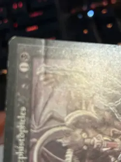 SIGNED MTG Magic the Gathering CHAINS OF MEPHISTOPHELES English Legends Rare - Image 3