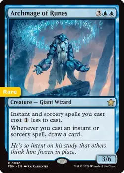 MTG Archmage of Runes Foundations Rare Creature - Giant Wizard NM - Image 1