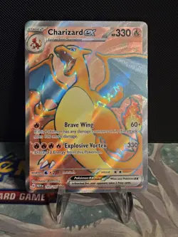 Charizard ex 183/165 Scarlet & Violet 151 Ultra Rare Full Art Pokemon TCG NM - Image 1