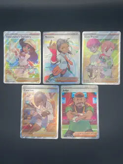 Pokemon Full Art Trainer Supporter Lot Of 5 Cards - Image 1