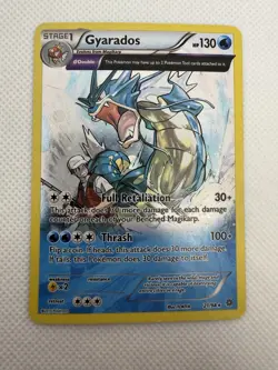 Gyarados Full Art Holo Rare 21/98 XY Ancient Origins Pokemon TCG - MP - Image 1