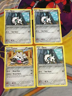 D989 POKEMON TCG DRAGONS EXALTED 2012 ARON 3X 78 LAIRON 79 LP - Image 1