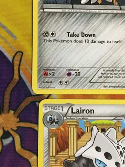 D989 POKEMON TCG DRAGONS EXALTED 2012 ARON 3X 78 LAIRON 79 LP - Image 3