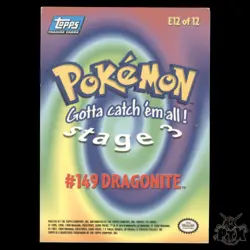 Topps The First Movie Dragonite Foil #149 E12/E12 LP/Lightly Played Pokemon 2000 - Image 2