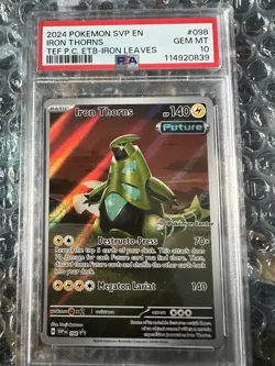 Iron Thorns SVP098 Pokemon Center Stamped Promo. Gem Mint PSA 10. - Image 1