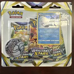 Pokemon TCG: Sword & Shield Brilliant Stars 3 Pack Blister - Glaceon Promo - Image 1