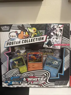 Pokemon Scarlet Violet SV10.5 Black Bolt White Flare Poster Collection Box - Image 2