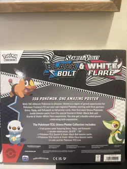 Pokemon Scarlet Violet SV10.5 Black Bolt White Flare Poster Collection Box - Image 3