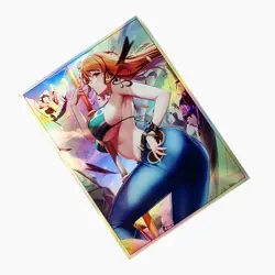 60pcs Trad Card ONE PIECE Nami OPCG Card Sleeve 67X92mm Iridescent Standard Size - Image 5
