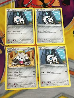 D988 POKEMON TCG DRAGONS EXALTED 2012 ARON 3X 78 LAIRON 79 MP - Image 1