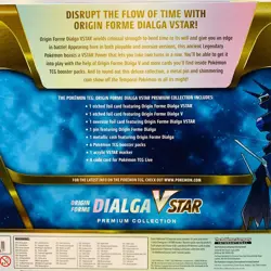 Pokemon Origin Forme Dialga VSTAR Premium Collection SWSH 6 Packs 2 Foil 1 Jumbo - Image 2