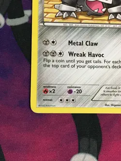 D987 POKEMON TCG DRAGONS EXALTED 2012 ARON 78 LAIRON 2X 79 MP-DMG - Image 4
