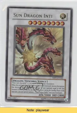 Sun Dragon Inti Unlimited YuGiOh Absolute Powerforce #ABPF-EN042 2010 READ 0q4 - Image 1