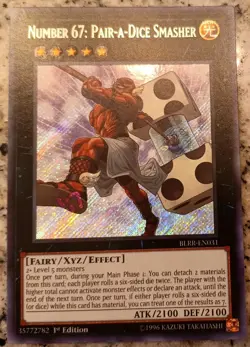 Number 67: Pair-a-Dice Smasher BLRR-EN031 1st Edition Near Mint Yu-Gi-Oh! - Image 1