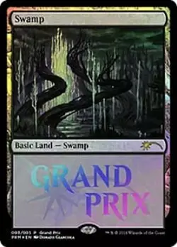 Swamp (Grand Prix) FOIL Promo NM Land Special MAGIC THE GATHERING CARD ABUGames - Image 1