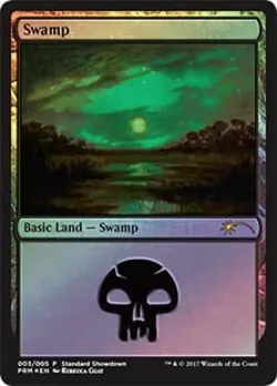 Swamp (Standard Showdown 2017) FOIL Promo PLD Land Special MAGIC CARD ABUGames - Image 1