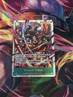 Kouzuki Oden OP02-030 Super Rare One Piece TCG Card NM - Image 1
