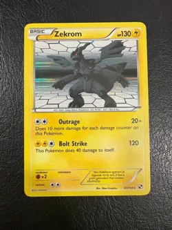 Pokemon 2011 Black and White Zekrom Holo Rare Vintage Pokemon Card NM - Image 1