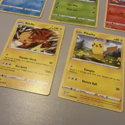 Pokemon TCG Pokemon Pikachu Raichu Squirtle Card bundle (5 cards) Near Mint - Image 2