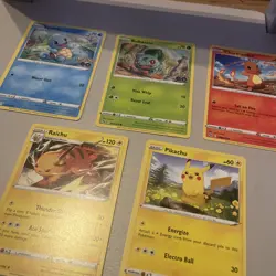 Pokemon TCG Pokemon Pikachu Raichu Squirtle Card bundle (5 cards) Near Mint - Image 5