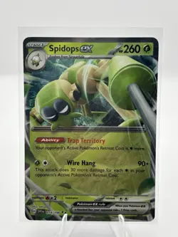 Pokemon TCG Spidops ex 019/198 Scarlet and Violet Base Set Double Rare Card - Image 1